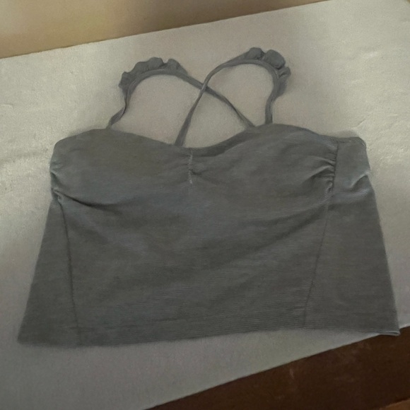 Manduka Striped Tank Top Sz 1 - Picture 2 of 8